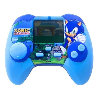 Imagem de Minigame Infantil Portátil Sonic com Tela Embutida Azul Candide 06CM