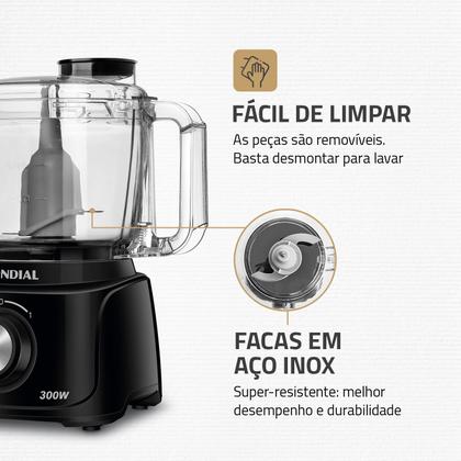 Imagem de Miniprocessador de Alimentos Turbo Pratic Mondial MP-16 300w 110v