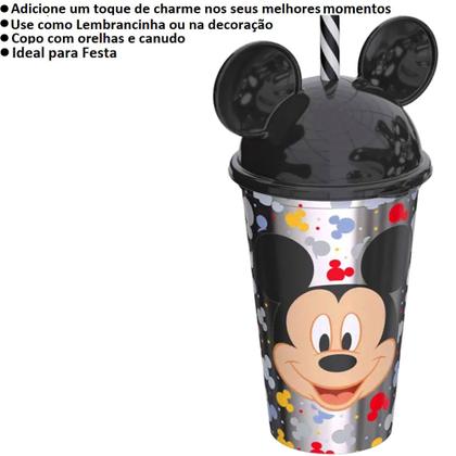 Imagem de Minnie Mickey Kit 10 Copos Orelhas Festa Aniversario Plasutil