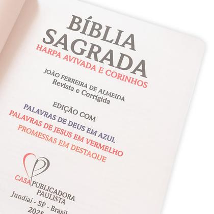 Imagem de Miolo De Bíblia Sagrada Letra Jumbo C/ Harpa E Corinhos 23x18,5cm