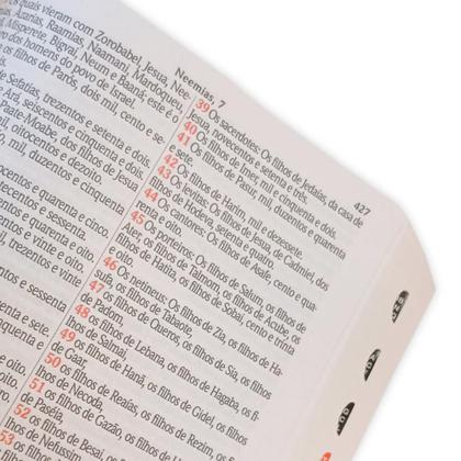 Imagem de Miolo De Bíblia Sagrada Letra Jumbo C/ Harpa E Corinhos 23x18,5cm