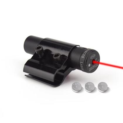 Imagem de Mira Laser ponto Verde  metal preto com bateria 