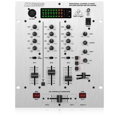 Misturador de DJ Behringer Pro Mixer DX626 de 3 canais com
