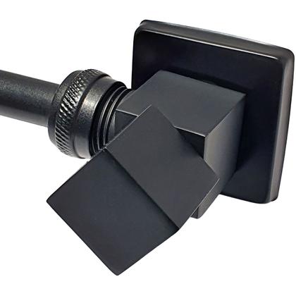 Imagem de Misturador Externo Preto Fosco Light Ajustável Quadrado Com Ducha Higiênica - 1719PF62