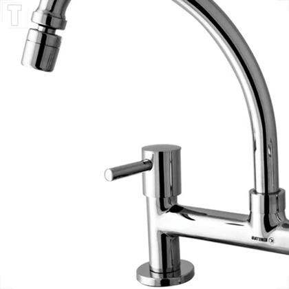 Imagem de Misturador kimetais 1857 c58 cozinha mesa bica movel 1/4v delicatta slim 