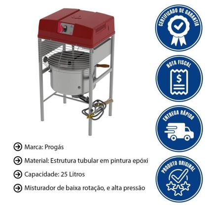 Imagem de Misturador Mexedor Progás PRMQI-25 G2 The Mix 25 Litros Bivolt 60hz P43750