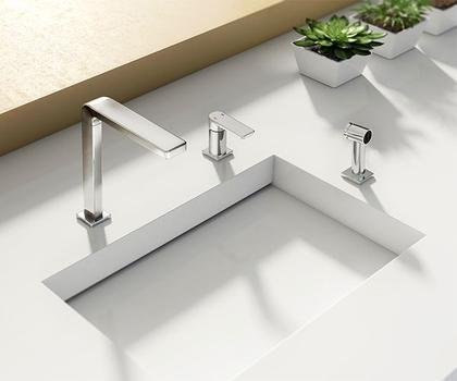 Imagem de Misturador Monocomando Cozinha De Mesa Bistro Com Ducha Manual Docol 00647306