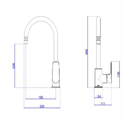 Imagem de Misturador Monocomando De Mesa Para Cozinha Com Bica Móvel Level One Cromado Deca