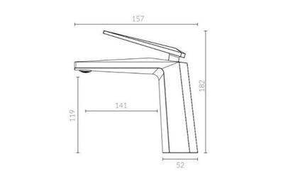 Imagem de Misturador Monocomando Kromma KR377 para Lavatório Rosê