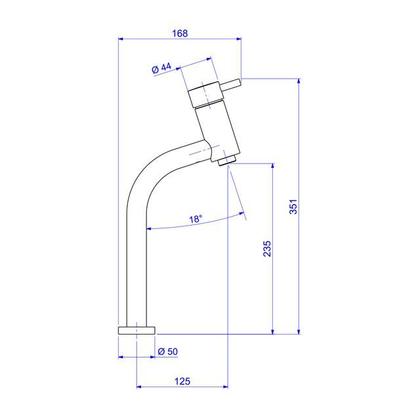 Imagem de Misturador Monocomando Lavatório Link - Deca 35,1cm Cromado