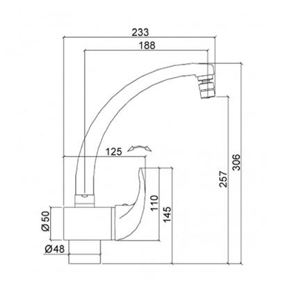 Imagem de Misturador Monocomando Lorenzetti Allure 2257 C71 7048163