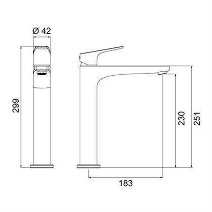 Imagem de Misturador Para Lavatório Lorenzetti LorenLead 2877 C90 Monocomando