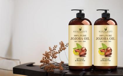 Imagem de Misturas artesanais de óleo de jojoba 473 ml 100% puro e natural