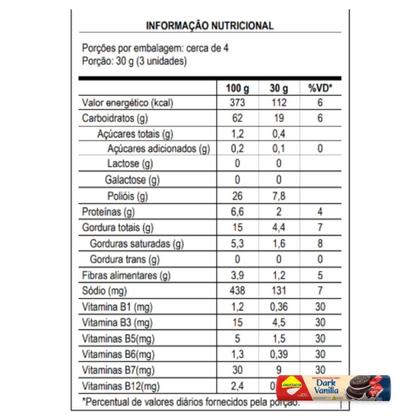 Imagem de Mix 3 biscoitos recheado diet zero lactose 120g lowçucar