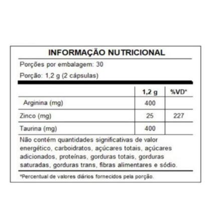 Imagem de Mix Nutri + Testo Zinco/Arginina e Taurina c/60 cps kit c/3