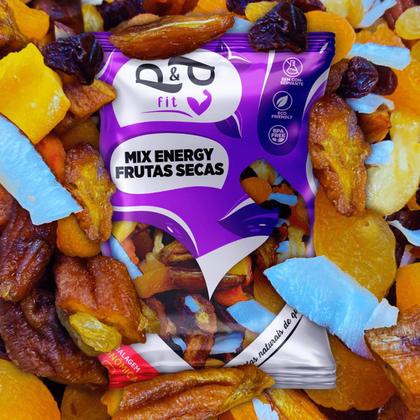 Imagem de Mix P&P Energy Frutas Seca Tropicais 1Kg Damasco Uva Chips Coco Banana