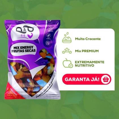Imagem de Mix P&P Energy Frutas Seca Tropicais 1Kg Damasco Uva Chips Coco Banana