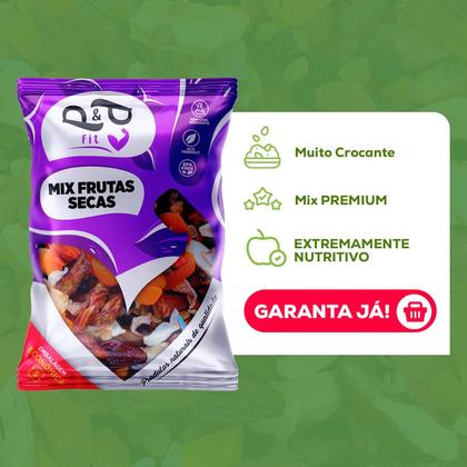 Imagem de Mix P&P Frutas Secas Tropical Desidratado Damasco 1Kg Maçã Coco Chips Figo Banana Tâmara Uva 1Kg