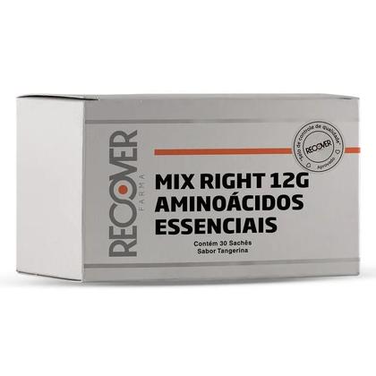 Imagem de Mix Right 12g Aminoácidos Essenciais 30 Sachês Sabor Tangerina - Recover Farma