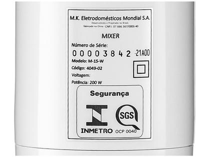 Imagem de Mixer 2 em 1 Mondial Branco 200W Pratic