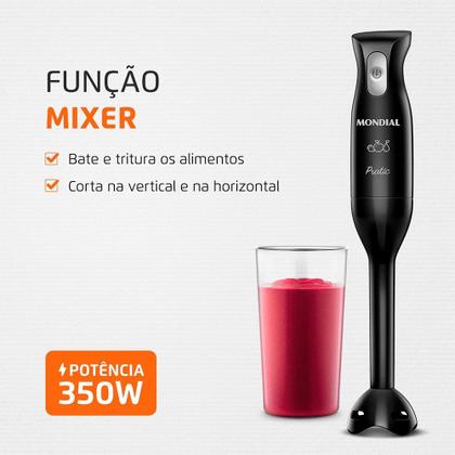 Imagem de Mixer 2 em 1 Mondial Preto 350W Pratic M-15-B