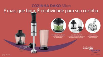 Imagem de Mixer 3 em 1 Dako 800W Função Turbo Preto e Inox 127V
