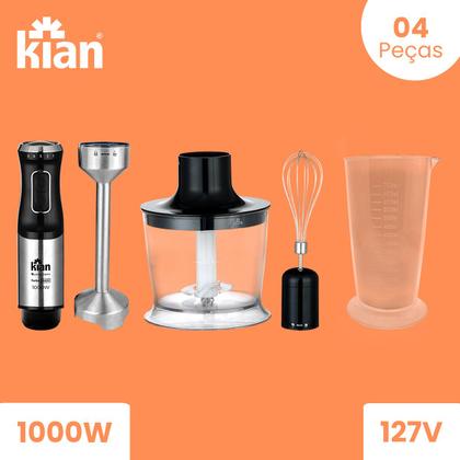 Imagem de Mixer 3 Em 1 Turbo 1000W Preto Kian - 127V