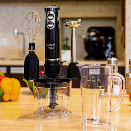 Imagem de Mixer Batedor e Processador de Alimentos Britânia 3 Em 1 - 500w