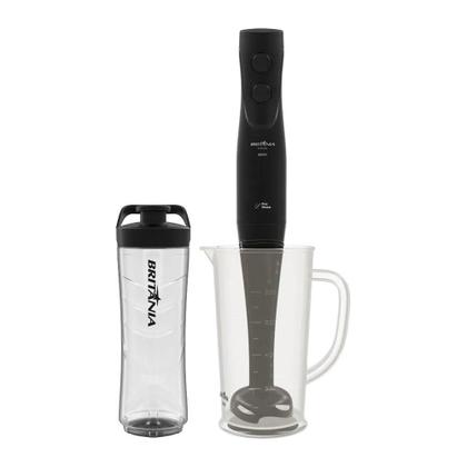 Imagem de Mixer Britânia BMX40C - 2 em 1 com Blender, 2 Velocidades, 4 Lâminas, 400W, Preto