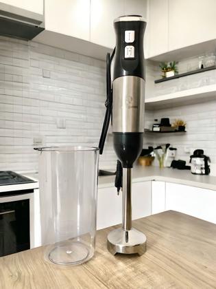Imagem de Mixer De Alimentos Inox Potente 1000w + Copo 600ml Cor Cinza