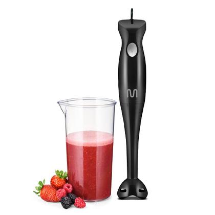 Mixer de Alimentos Preto 200W 220V c/ Copo de 500ml Multi - GO010 - Multilaser Imagem de Mixer de Alimentos Preto 200W 220V c/ Copo de 500ml Multi - GO010