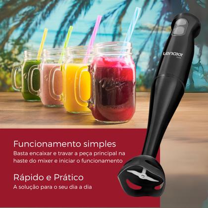 Imagem de Mixer de Mão Lenoxx Comidas e Bebidas 200W Facile 127V Praticidade na Preparação de Alimentos