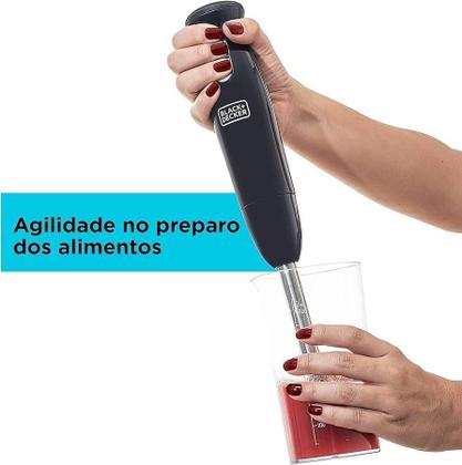 Imagem de Mixer de Mão Portátil Inox Black+Decker Misturador M300