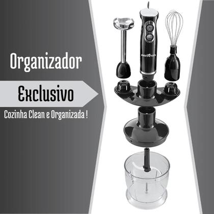 Imagem de Mixer e Processador 3 em 1 500W Turbo com Jarra Preto