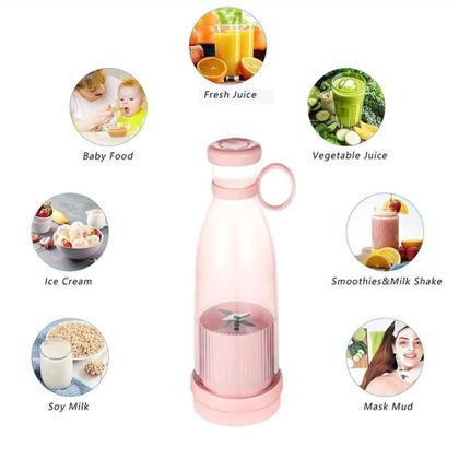 Imagem de Mixer Liquidificador Garrafa Juice 300ml Portátil USB