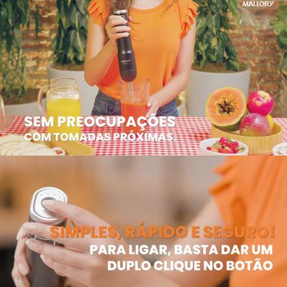 Imagem de Mixer Mallory sem Fio Multifree 4 em 1 150w Preto com Prata Bivolt