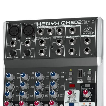 Mixer Mesa de Som 6 Canais Mais Entrada USB para MP3 Xenyx