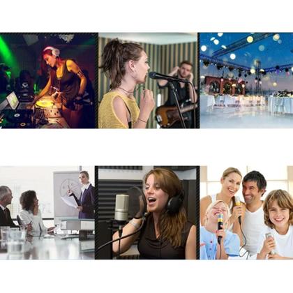 Imagem de Mixer Mesa De Som Áudio Interface 4 Canais Placa De Som 24 Efeitos 48V Profissional Teyun NA4