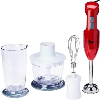 Imagem de Mixer Oster FPSTHB2615R 220V Delight Vermelho 3 em 1 Função Turbo 250W de Potência