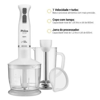 Imagem de Mixer Philco 4 Lâminas Pro Maxx 2 e 1 500W PMX1000