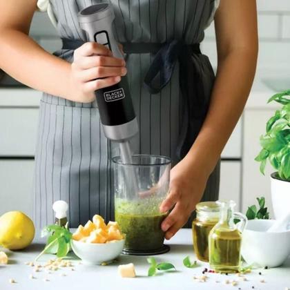 Imagem de Mixer Portatil MK600 Mini Processador Fusion Vertical 3 Em 1 Em Inox 127V 600W Black Decker