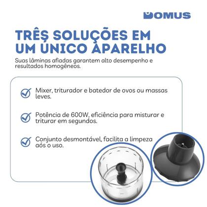 Imagem de Mixer Power Inox Lunar Processador 3 em 1 600W Elgin