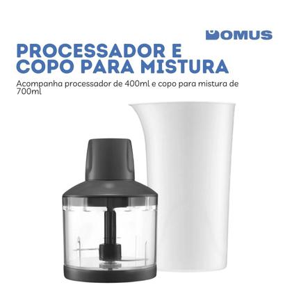 Imagem de Mixer Power Inox Lunar Processador 3 em 1 600W Elgin