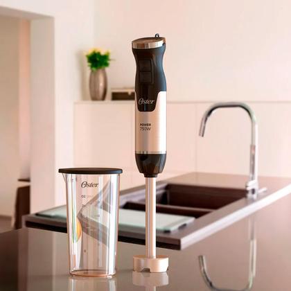 Imagem de Mixer Power Oster Black Inox OMIX370 220V Potência de 750W 4 Lâminas em Aço Inox