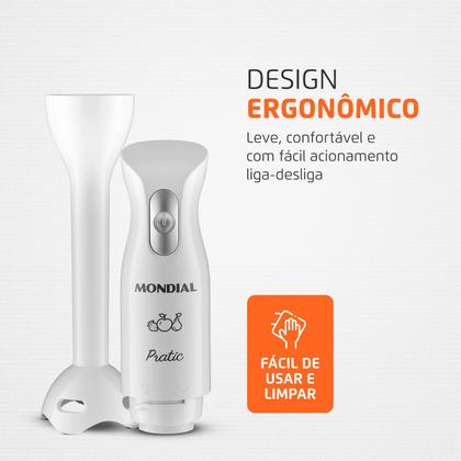 Imagem de Mixer Pratic Mondial Branco 200W M-15-W