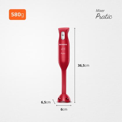 Imagem de Mixer Pratic Mondial Vermelho 200W M-15-R