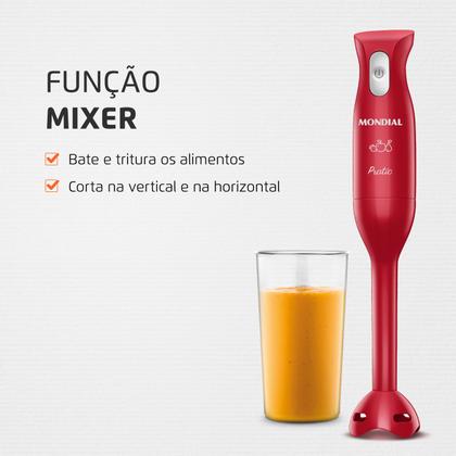 Imagem de Mixer Pratic Mondial Vermelho 200W M-15-R