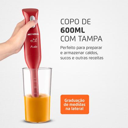 Imagem de Mixer Pratic Mondial Vermelho 200W M-15-R