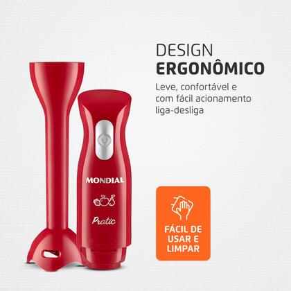 Imagem de Mixer Pratic Mondial Vermelho 200W M-15-R