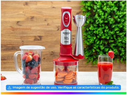 Imagem de Mixer Premium Mondial Vermelho/Inox 500W - M-10